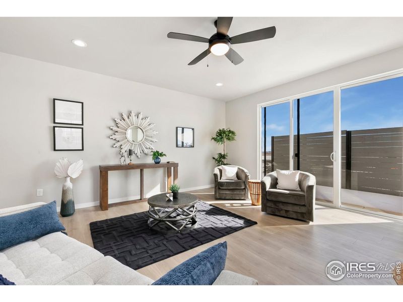 Furnished interior view inside a new home in , Fort Collins (Image 6). Furnished interior view inside a new home in , Fort Collins (Image 6).