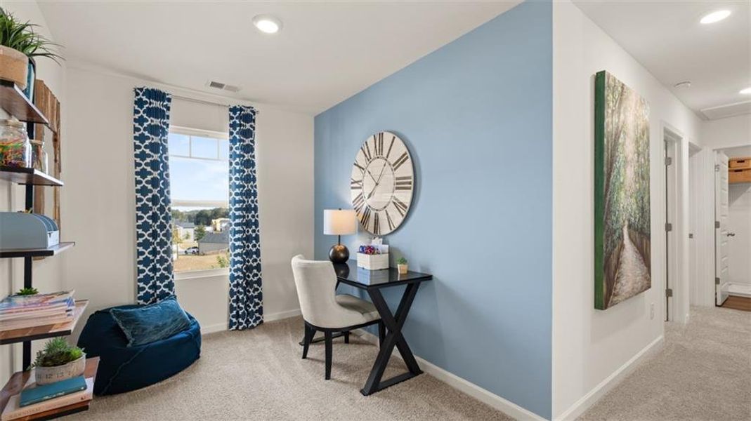 Furnished interior view inside a new home in Poplar Preserve, Newnan (Image 5). Furnished interior view inside a new home in Poplar Preserve, Newnan (Image 5).