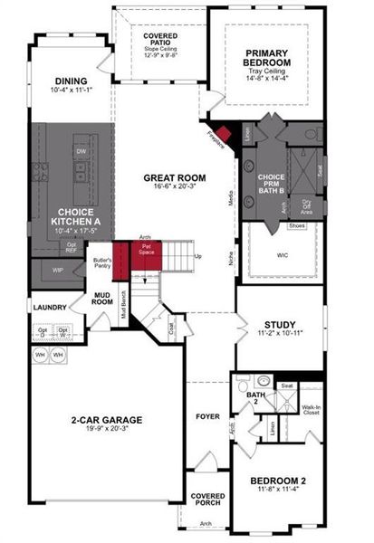 Beazer Homes Valencia on the Lake Summerfield Floorplan.