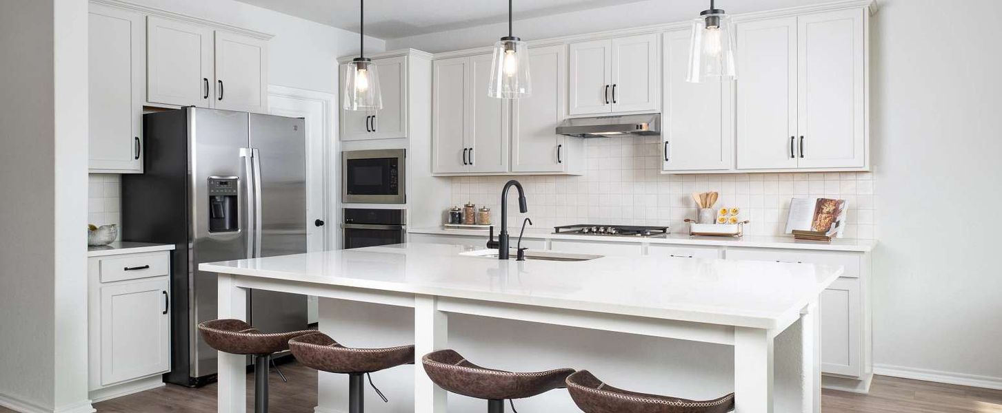 Representative furnished interior of a home built from the Jordan by Ashton Woods in Hennersby Hollow, San Antonio (Image 5).