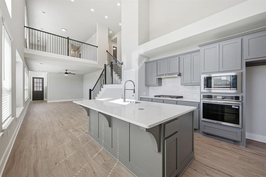 Furnished interior view inside a new home in Bel Air Village: 40ft. lots, Sherman (Image 10).