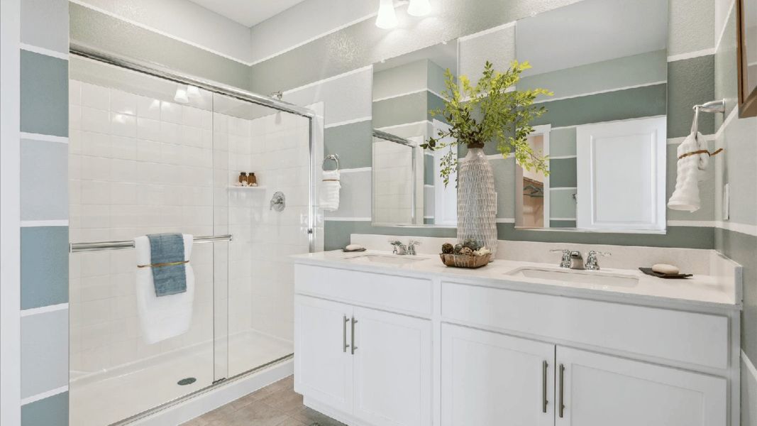 Furnished interior view inside a new home in Silver Peaks, Lochbuie (Image 14). Furnished interior view inside a new home in Silver Peaks, Lochbuie (Image 14).