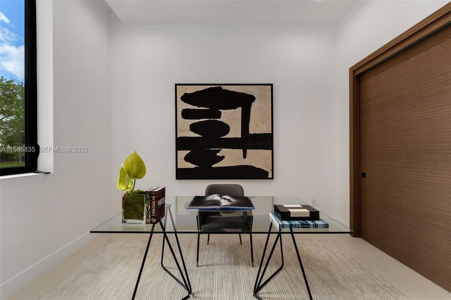 Furnished interior view inside a new home in , Miami (Image 9).