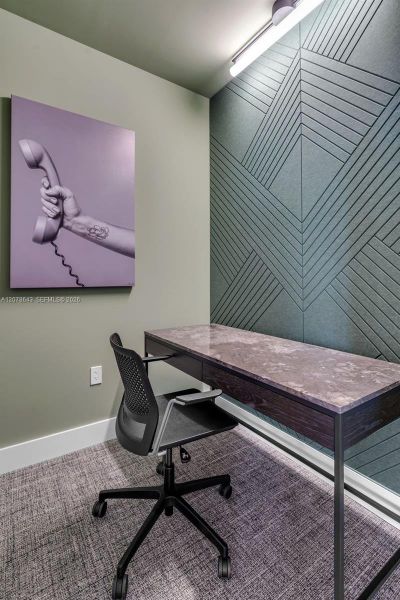Furnished interior view inside a new home in , Miami (Image 18).