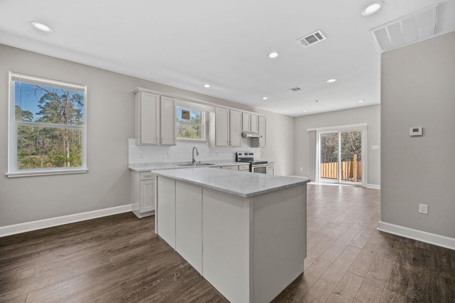 Furnished interior view inside a new home in , Shepherd (Image 10).