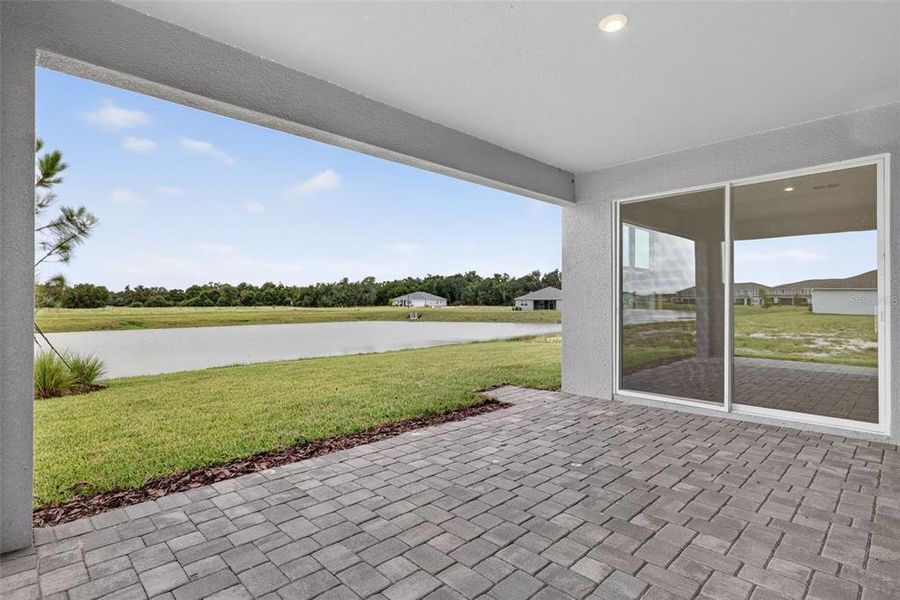 Exterior details and patio area of a home in Crosswind Ranch, Parrish (Image 3). Exterior details and patio area of a home in Crosswind Ranch, Parrish (Image 3).