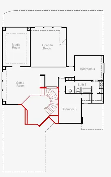2D floor plan layout of this home in Valencia 60', Manvel, TX (Image 3). 2D floor plan layout of this home in Valencia 60', Manvel, TX (Image 3).