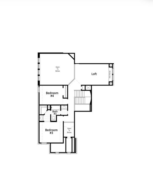 2D floor plan layout for the Middleton by Highland Homes in Devonshire, Forney, TX (Image 28).