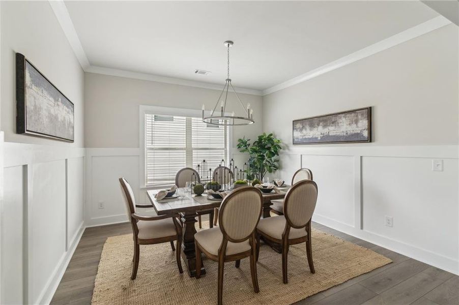Furnished interior view inside a new home in , Flowery Branch (Image 8).