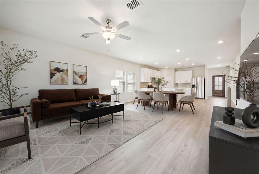 Furnished interior view inside a new home in Eastridge - Signature Series, McKinney (Image 6).
