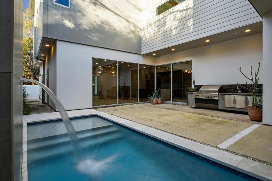 Exterior details and patio area of a home in , Houston (Image 26).