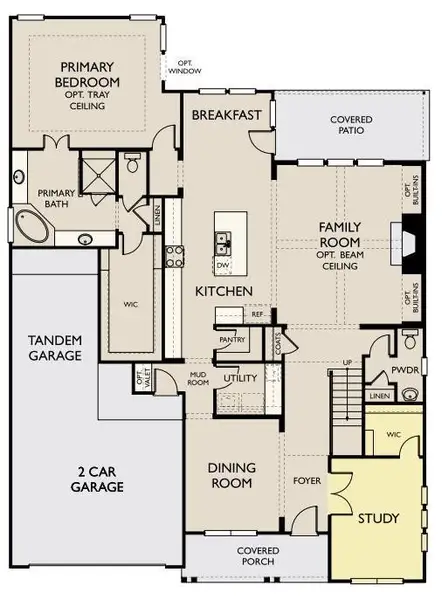 Hathaway Floorplan First Floor