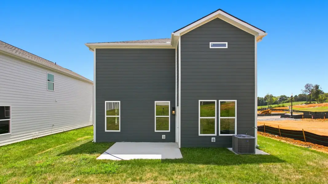 Exterior view of home from backyard
