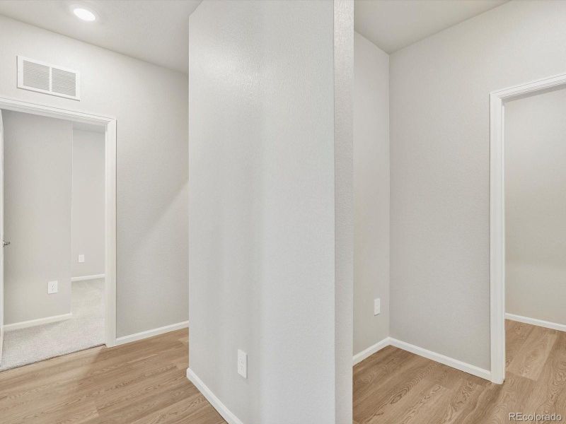 Spacious, unfurnished interior of a new home in Poudre Heights: The Alpine Collection, Windsor (Image 27). Spacious, unfurnished interior of a new home in Poudre Heights: The Alpine Collection, Windsor (Image 27).