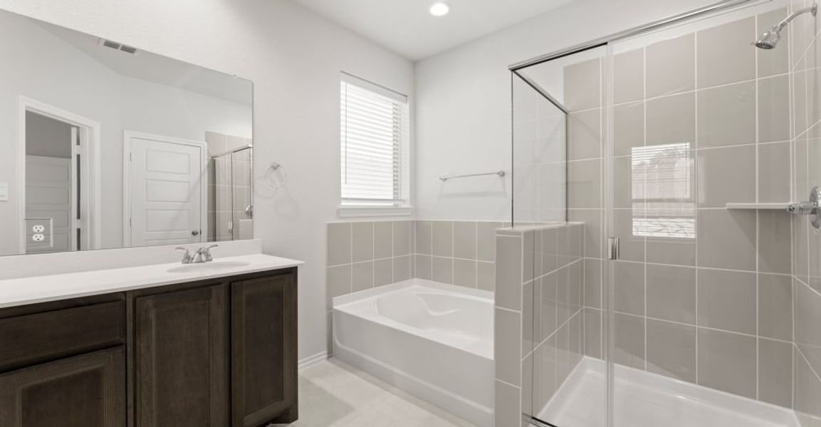 Representative exterior photo of a completed home built from the Hickory by Impression Homes in ValleyBrooke, Mesquite, TX (Image 17).