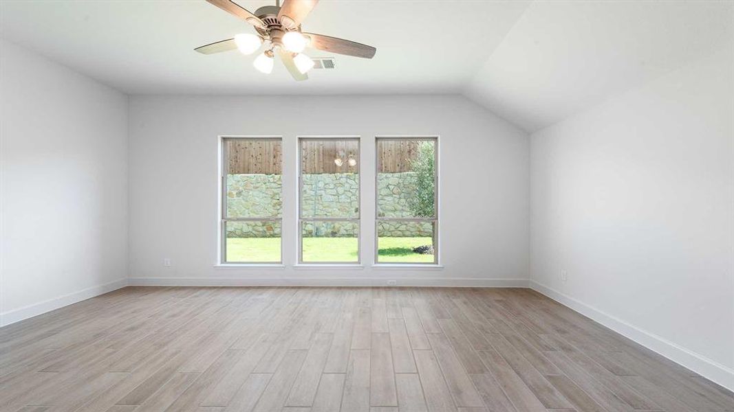 Spacious, unfurnished interior of a new home in The Heights At Uptown Celina 50', Celina (Image 12). Spacious, unfurnished interior of a new home in The Heights At Uptown Celina 50', Celina (Image 12).