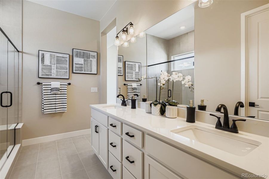 Furnished interior view inside a new home in Hillside at Castle Rock, Castle Rock (Image 23).