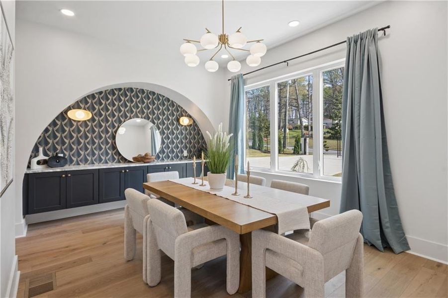 Furnished interior view inside a new home in , Atlanta (Image 12).