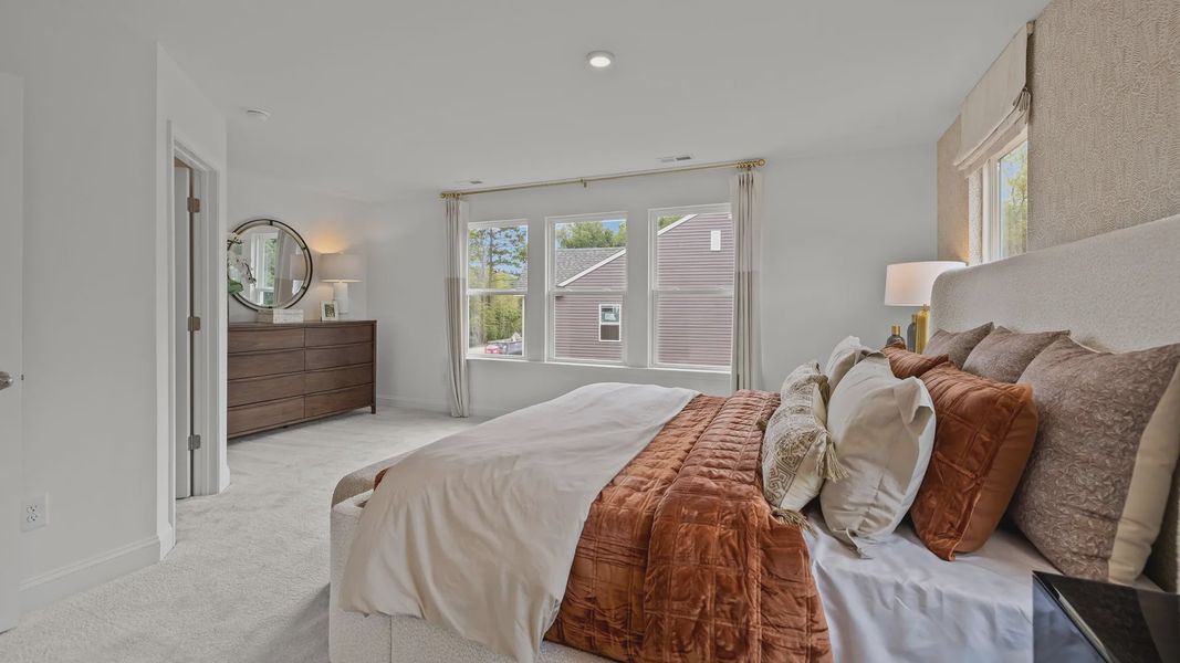 Furnished interior view inside a new home in Leigh Park, Charlotte (Image 15). Furnished interior view inside a new home in Leigh Park, Charlotte (Image 15).