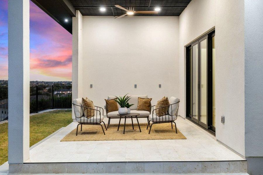 Exterior details and patio area of a home in , Leander (Image 24). Exterior details and patio area of a home in , Leander (Image 24).