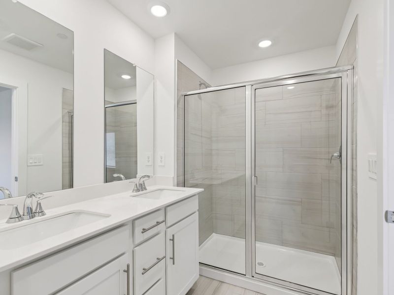 Furnished interior view inside a new home in Cedarcrest Townhomes, Fairview (Image 5).