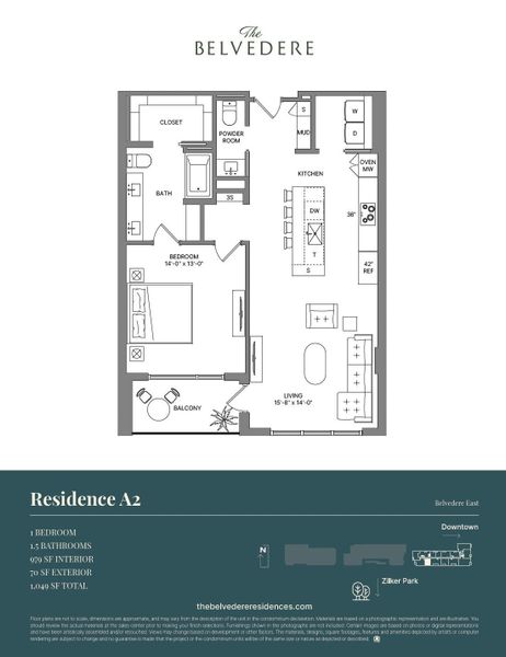 This residence is an A2 floorplan