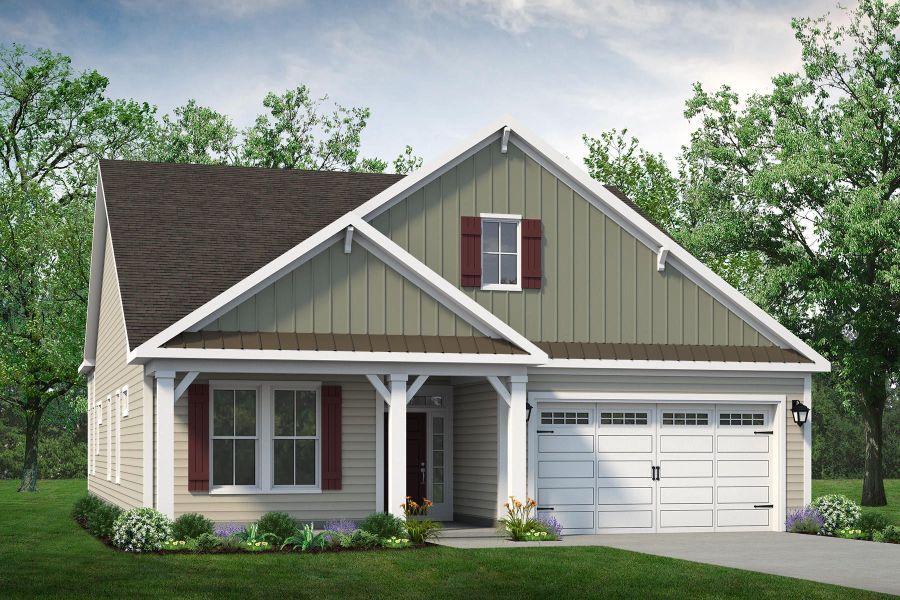 Representative exterior photo of a completed home built from the The Boardwalk by Chesapeake Homes in Coastal Club of the Carolinas, Calabash, NC (Image 25).