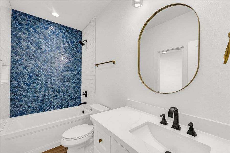 Furnished interior view inside a new home in , Crystal Beach (Image 8).