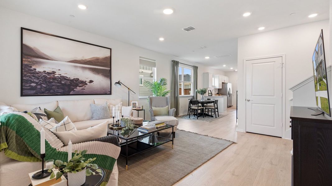 Furnished interior view inside a new home in Avery Centre, Round Rock (Image 7).