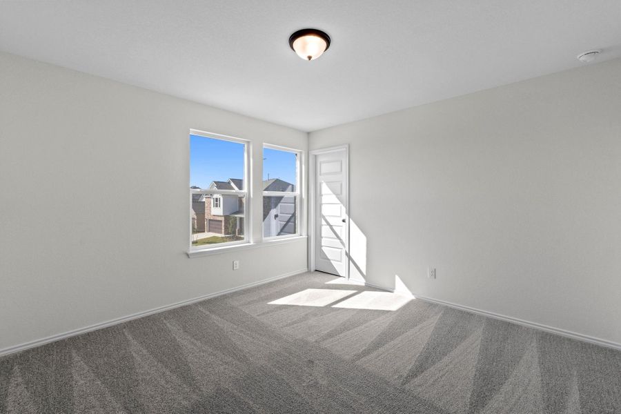 Spacious, unfurnished interior of a new home in Salerno - Heritage Collection, Round Rock (Image 24). Spacious, unfurnished interior of a new home in Salerno - Heritage Collection, Round Rock (Image 24).