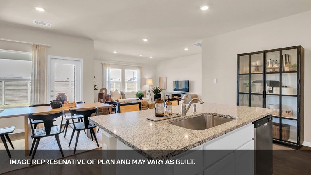 Furnished interior view inside a new home in Bar W Ranch, Leander (Image 12).