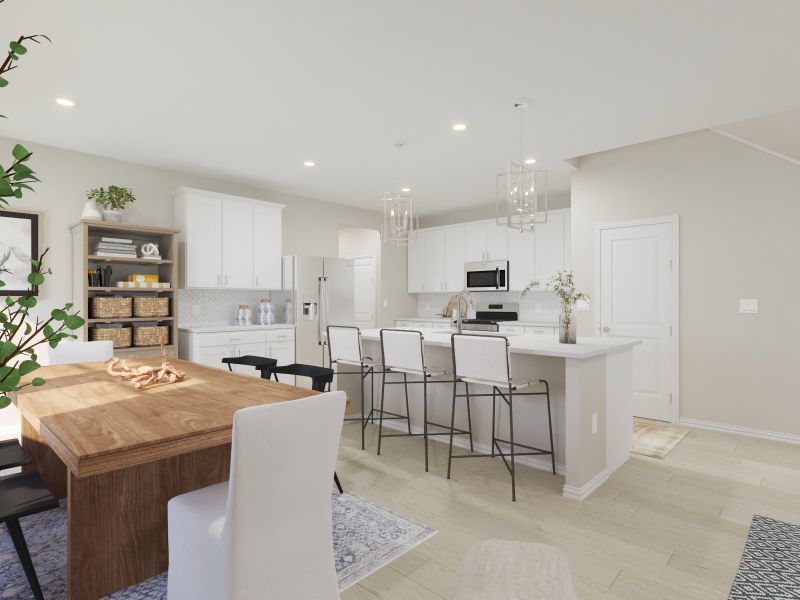Furnished interior view inside a new home in Oak Ridge Park, Corinth (Image 3).