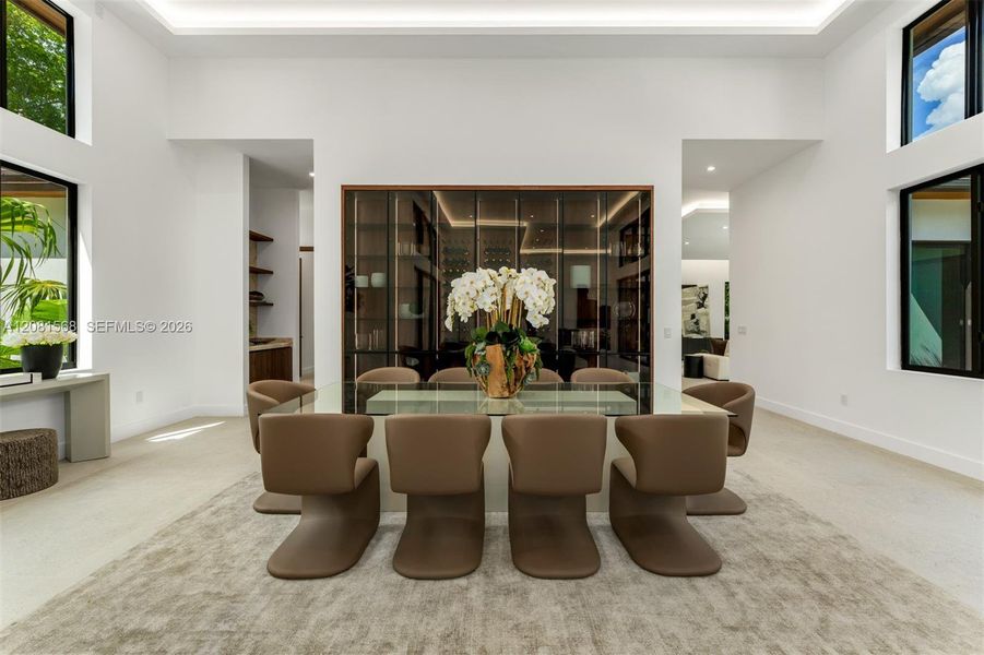 Furnished interior view inside a new home in , Miami (Image 9).
