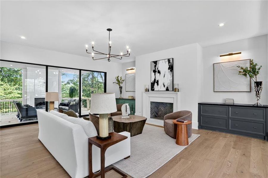 Furnished interior view inside a new home in , Brookhaven (Image 13).
