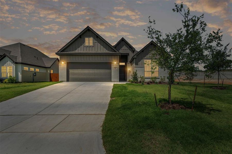 Front exterior of a new home in , Glen Rose, TX, highlighting curb appeal (Image 2). Front exterior of a new home in , Glen Rose, TX, highlighting curb appeal (Image 2).