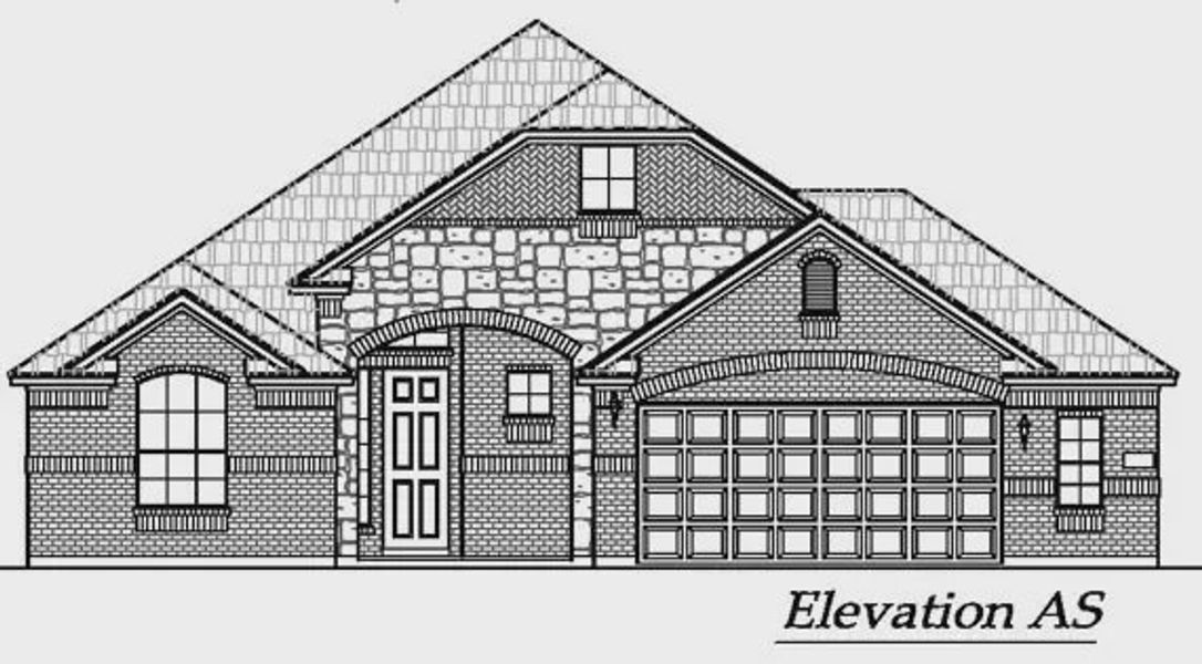 Representative rendering of the exterior for the Mansfield by Chesmar Homes (Image 6).