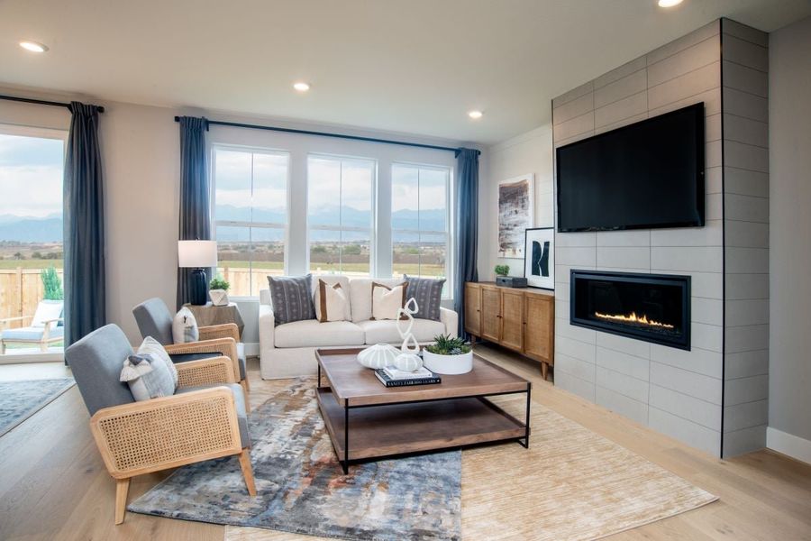 Representative furnished interior of a home built from the 1818 by KB Home in Windsong, Thornton (Image 7). Representative furnished interior of a home built from the 1818 by KB Home in Windsong, Thornton (Image 7).