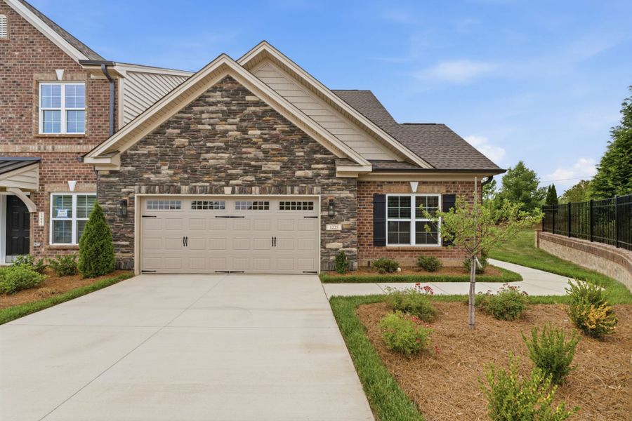 Front exterior of a new home in Weybridge, Burlington, NC, highlighting curb appeal (Image 1). Front exterior of a new home in Weybridge, Burlington, NC, highlighting curb appeal (Image 1).