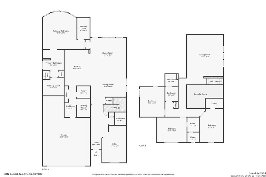 2D floor plan layout of this home in , San Antonio, TX (Image 7). 2D floor plan layout of this home in , San Antonio, TX (Image 7).