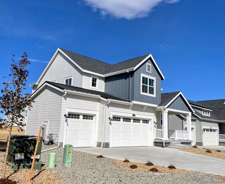Front exterior of a new home in Independence, Elizabeth, CO, highlighting curb appeal (Image 13). Front exterior of a new home in Independence, Elizabeth, CO, highlighting curb appeal (Image 13).