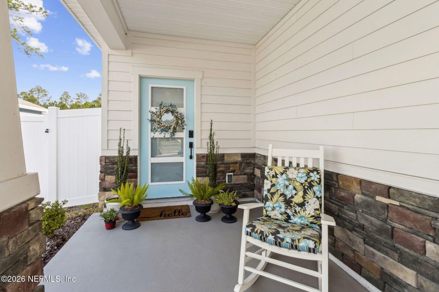 Exterior details and patio area of a home in , Fernandina Beach (Image 25).