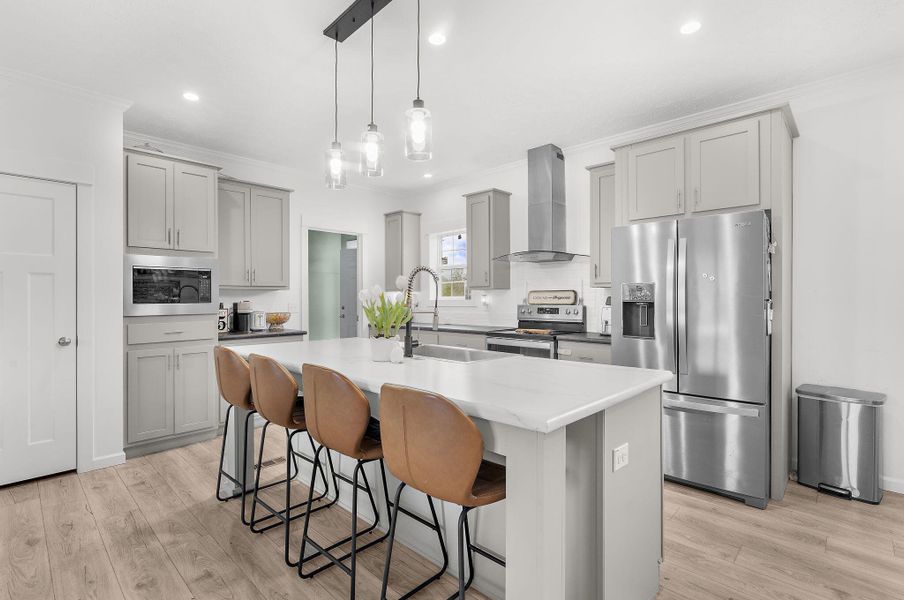 Furnished interior view inside a new home in , Cross (Image 26). Furnished interior view inside a new home in , Cross (Image 26).