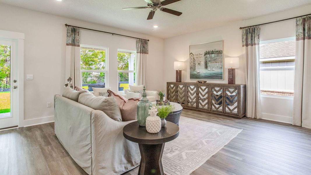 Furnished interior view inside a new home in Ashton Park Phase III, Freeport (Image 13).