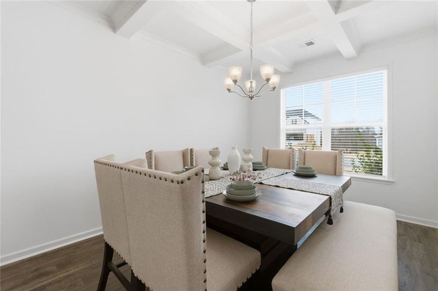 Furnished interior view inside a new home in Water Oak Estates, Lawrenceville (Image 8).