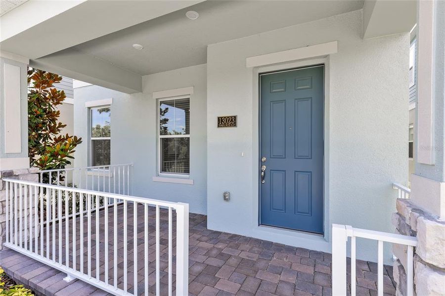 Exterior details and patio area of a home in Serenade at Ovation, Winter Garden (Image 23). Exterior details and patio area of a home in Serenade at Ovation, Winter Garden (Image 23).