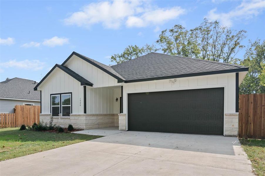 Front exterior of a new home in , Gainesville, TX, highlighting curb appeal (Image 2). Front exterior of a new home in , Gainesville, TX, highlighting curb appeal (Image 2).