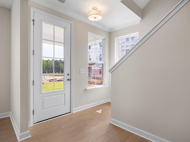 Spacious, unfurnished interior of a new home in Forestville Yard Townhomes, Knightdale (Image 11).