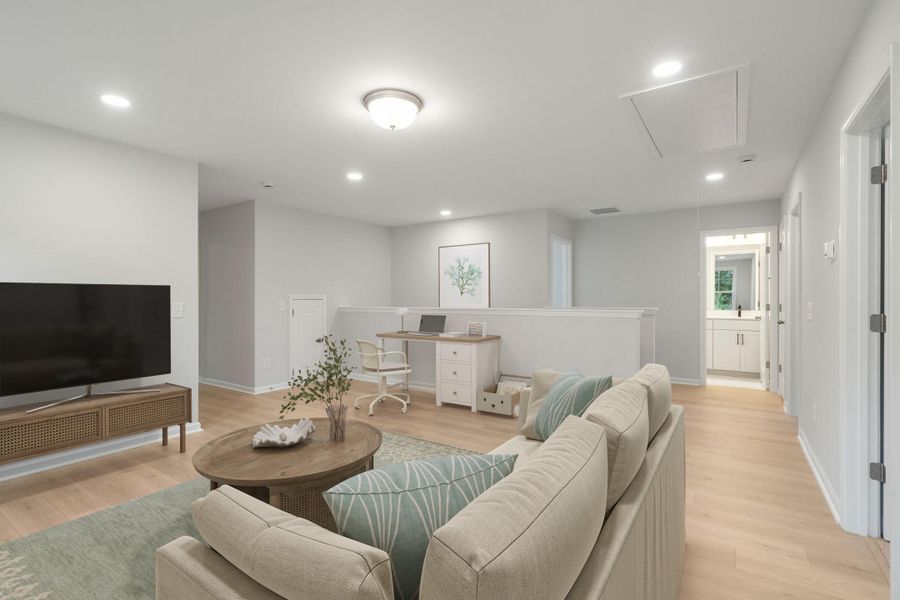 Furnished interior view inside a new home in Miller's Crossing, Johns Island (Image 28).