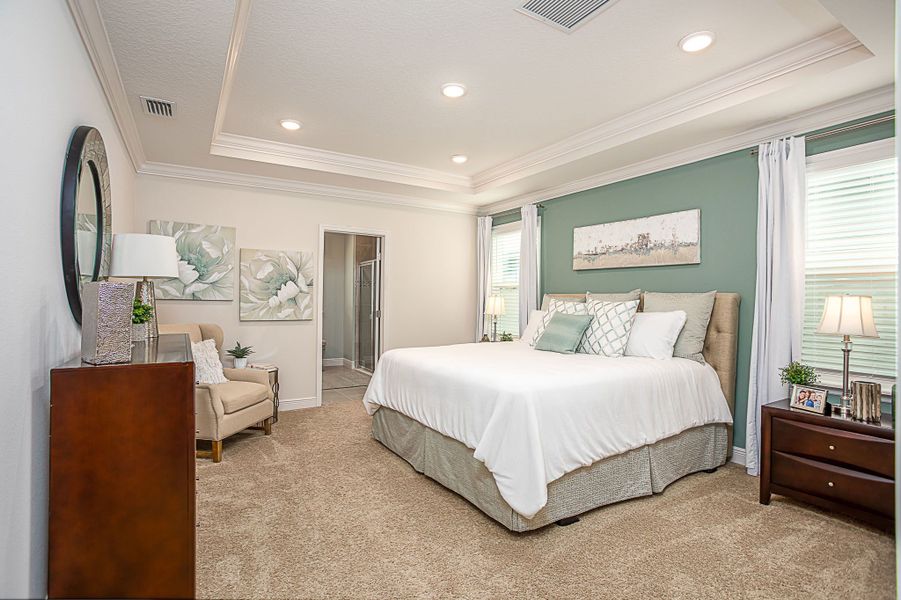 Furnished interior view inside a new home in Enclave At Seminole Palms, Palm Coast (Image 31).