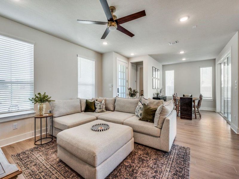 Furnished interior view inside a new home in Terrace Collection at Harvest, Argyle (Image 7).
